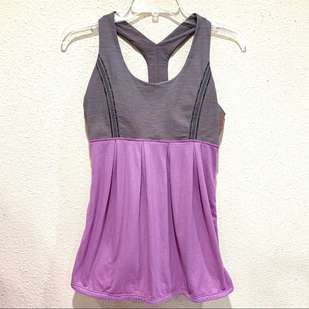 LuluLemon Purple Top Build-In Sport Bra